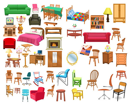 Clip Art Furnitures Free Downloads