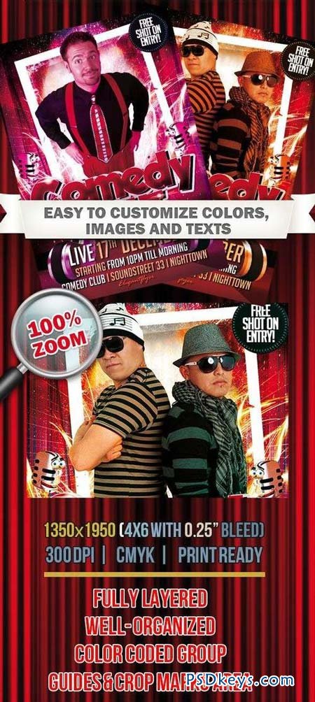 Comedy Night Flyer Template Free