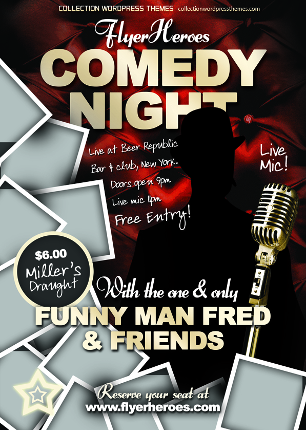 Comedy Night Flyer Template