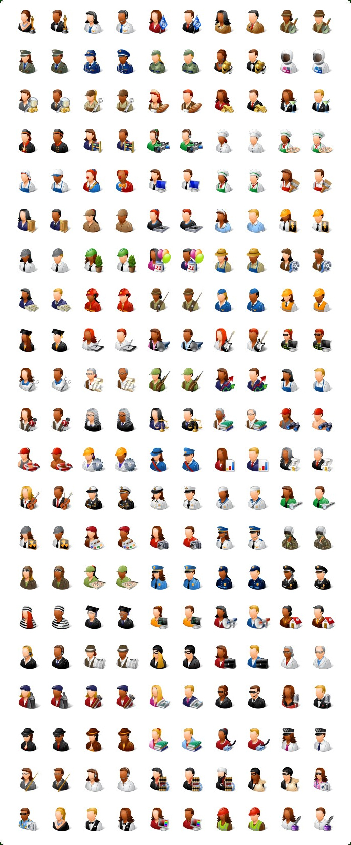 Construction People Icons Free