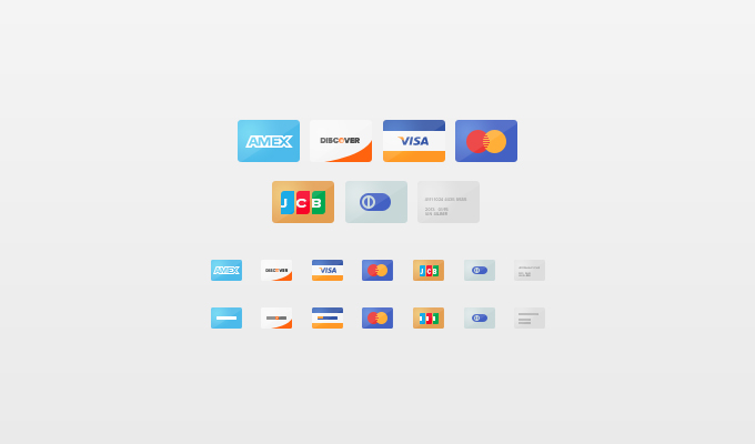 Credit Cards Icons PSD