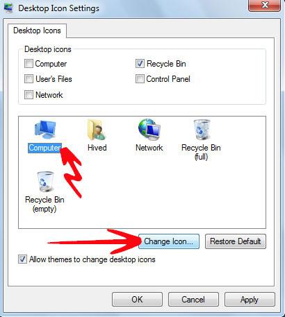 Custom Desktop Icons Windows 7