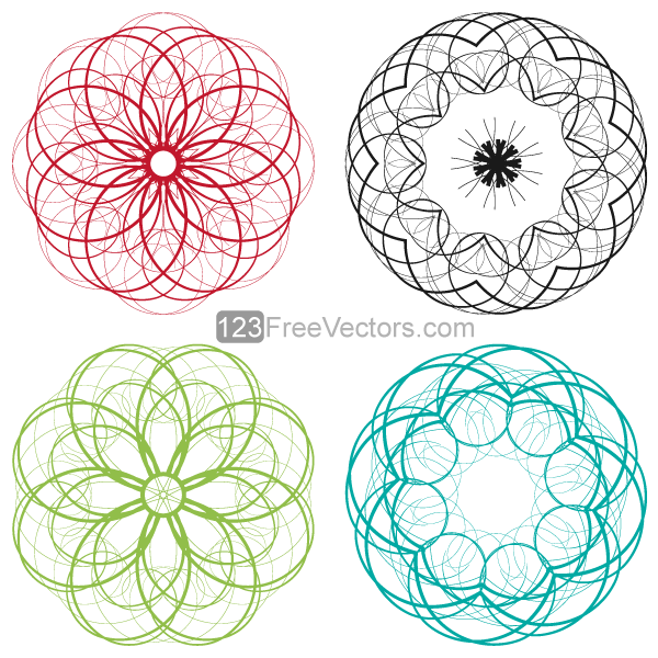 Decorative Circle Clip Art Designs