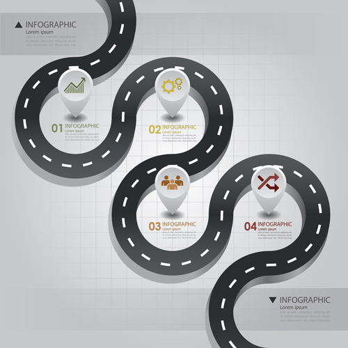 Design Infographic Templates Road