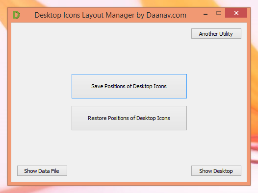 Desktop Icon Layout Save Windows 1.0