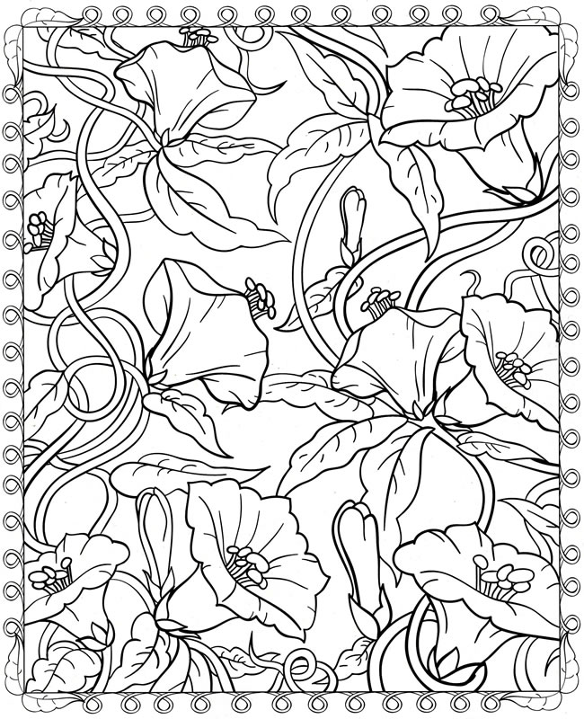 Dover Publications Free Coloring Pages Adult