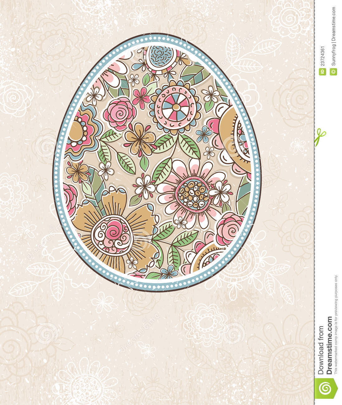 Easter Spring Flowers Vector