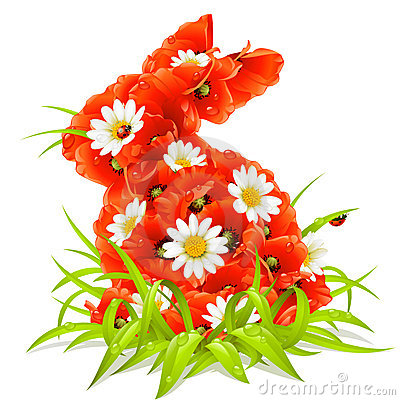 Easter Spring Flowers Vector