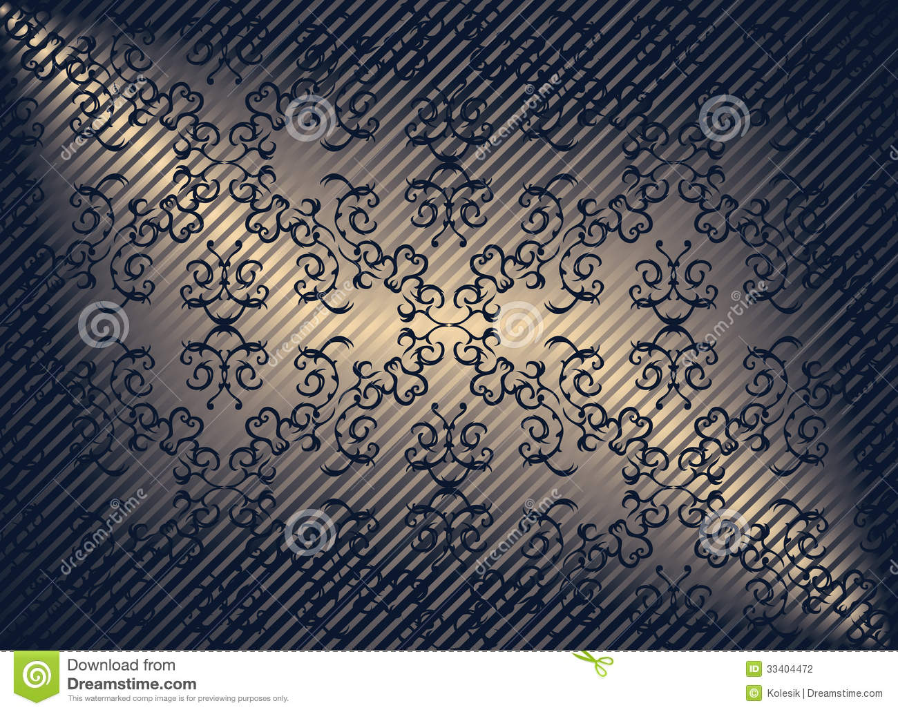 Elegant Black Damask Backgrounds