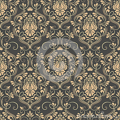 Elegant Damask Seamless Pattern