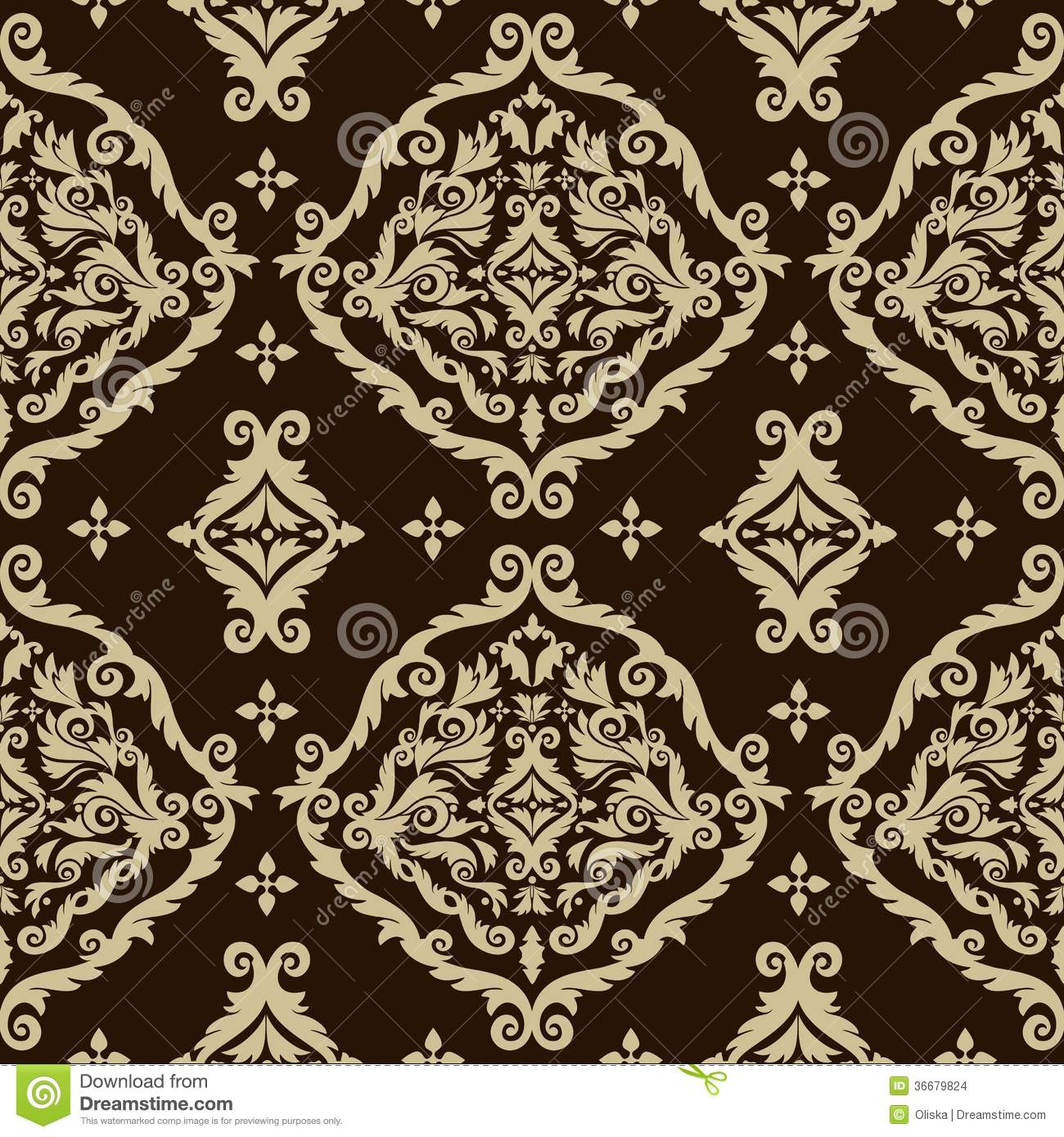 Elegant Design Damask Background