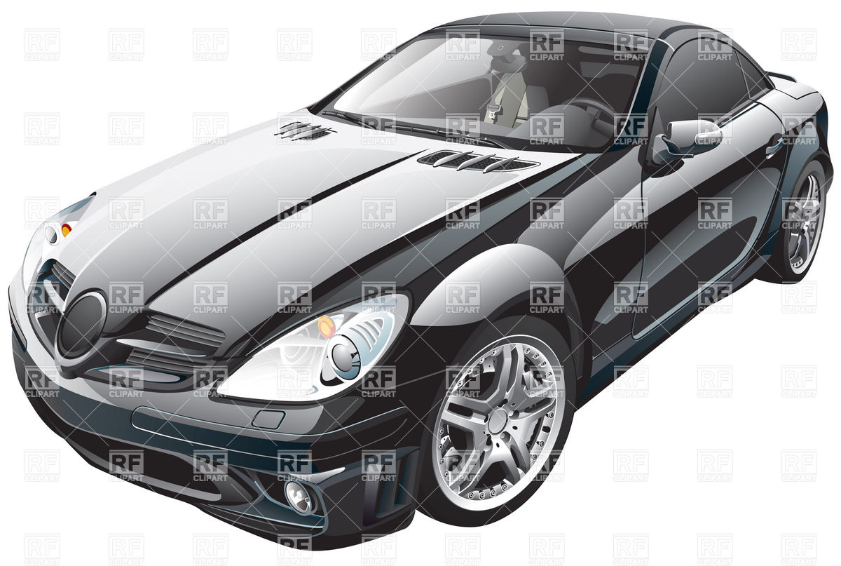 Exotic Sports Car Clip Art