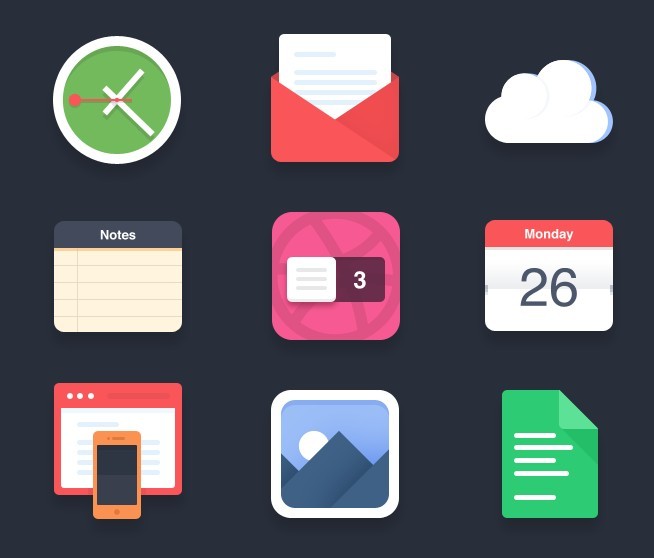 Flat App Icon Notebook