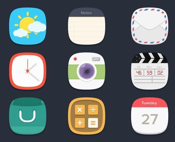 Flat Design App Icons