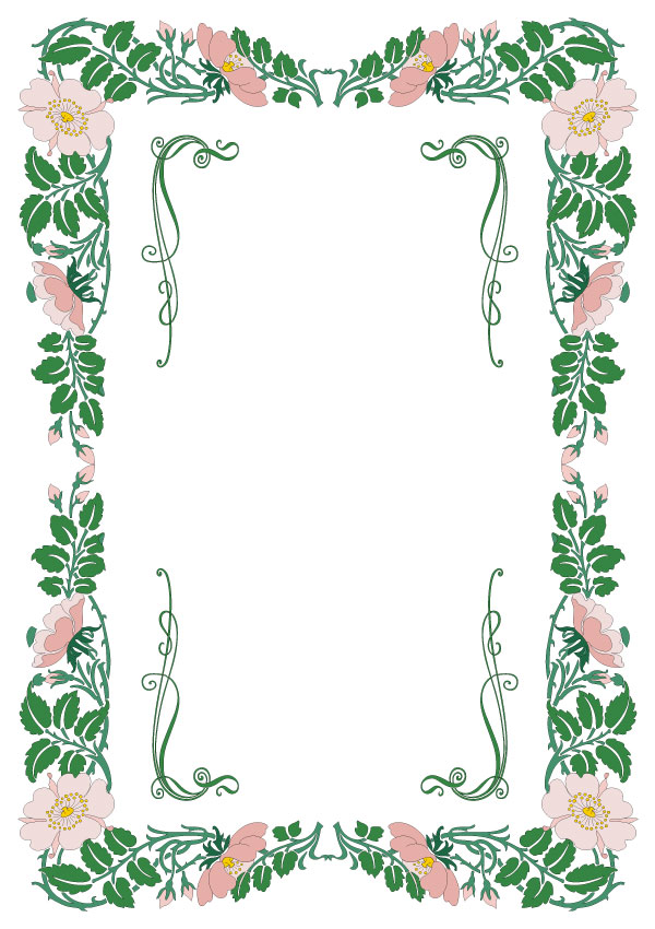 Floral Vector Borders and Frames