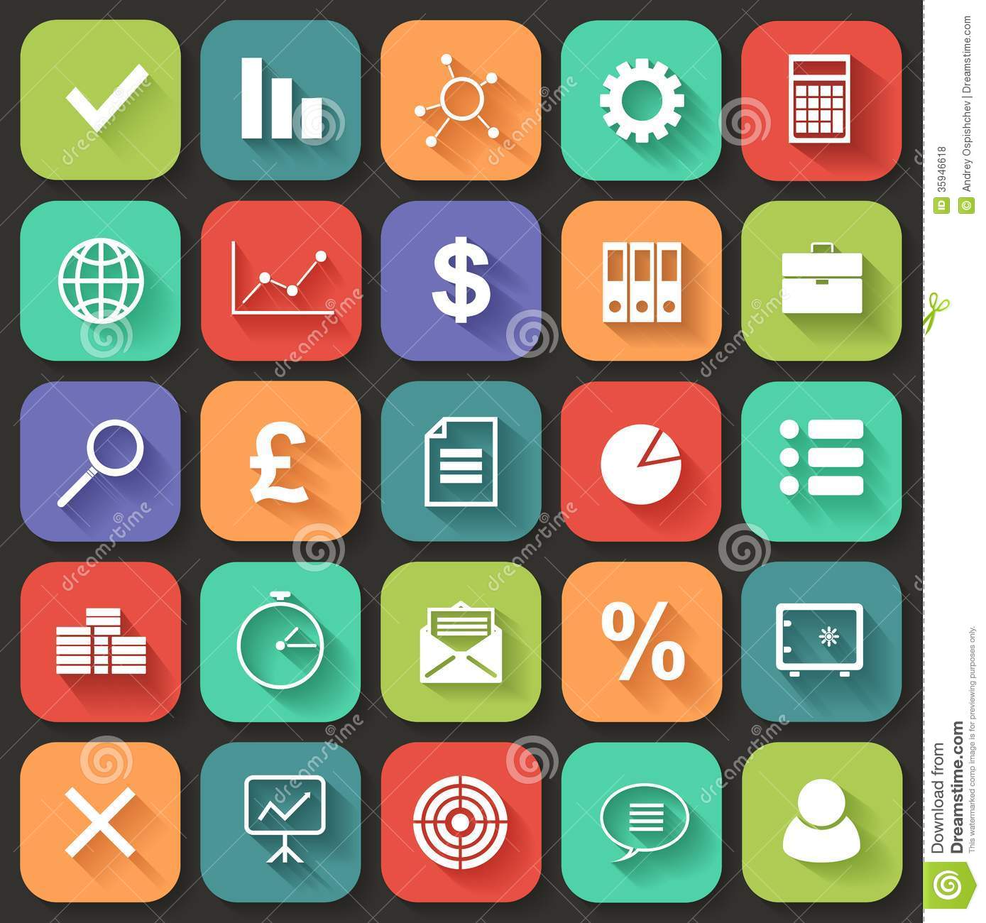 Free Business Icons Flat