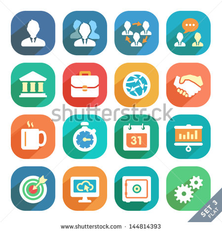 Free Business Icons Flat Free Business Icons Flat