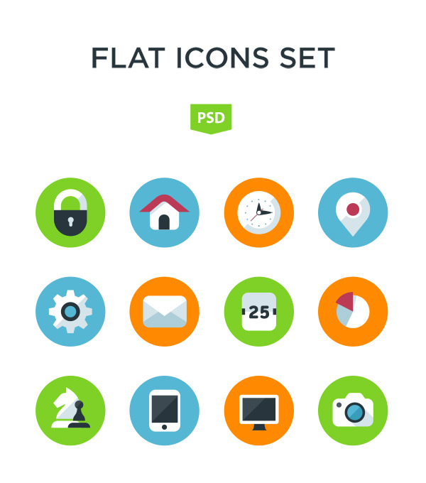 18 Photos of Flat App Icons