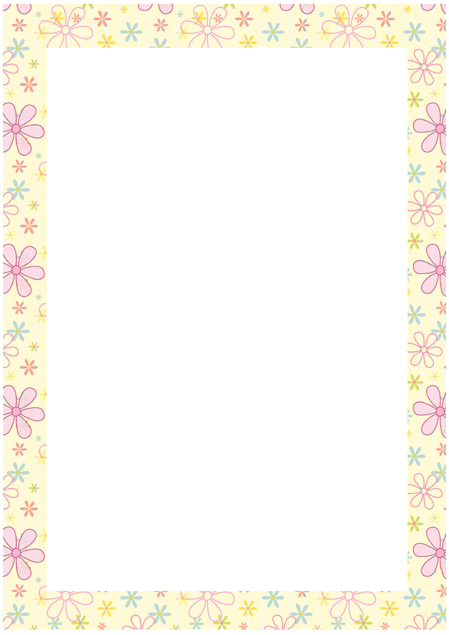 Free Flower Border Clip Art