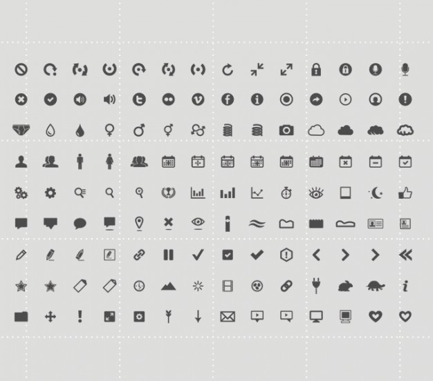 Free Icons PSD Set