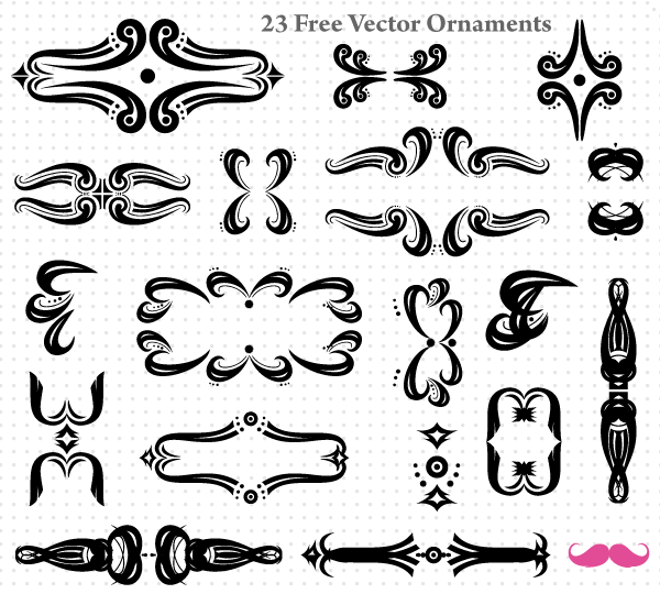 Free Ornaments Vector Graphics