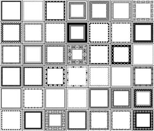 Free Photoshop Shapes Frames