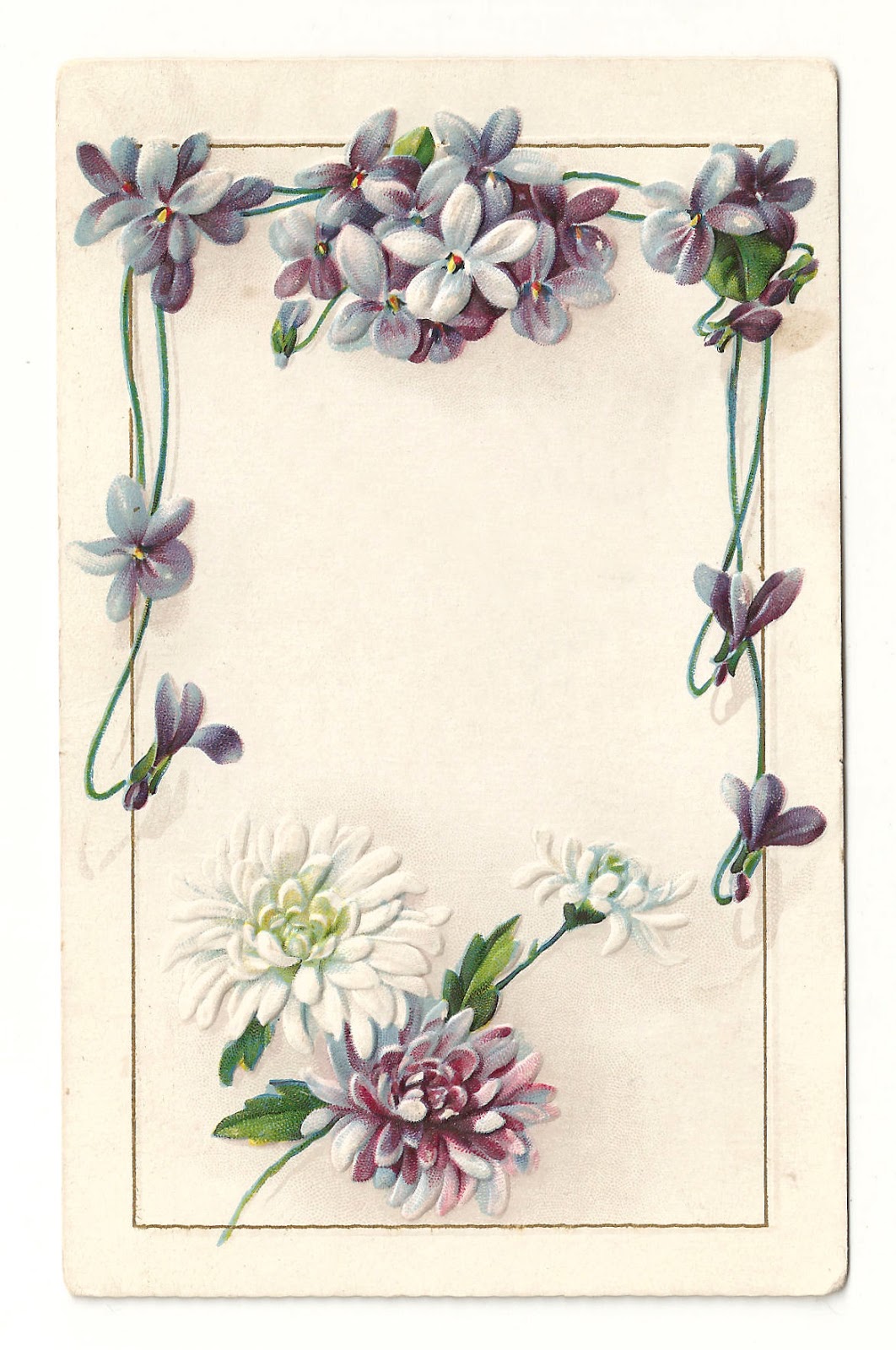Free Printable Vintage Flower Borders and Frames Free Printable Vintage Flower Borders and Frames
