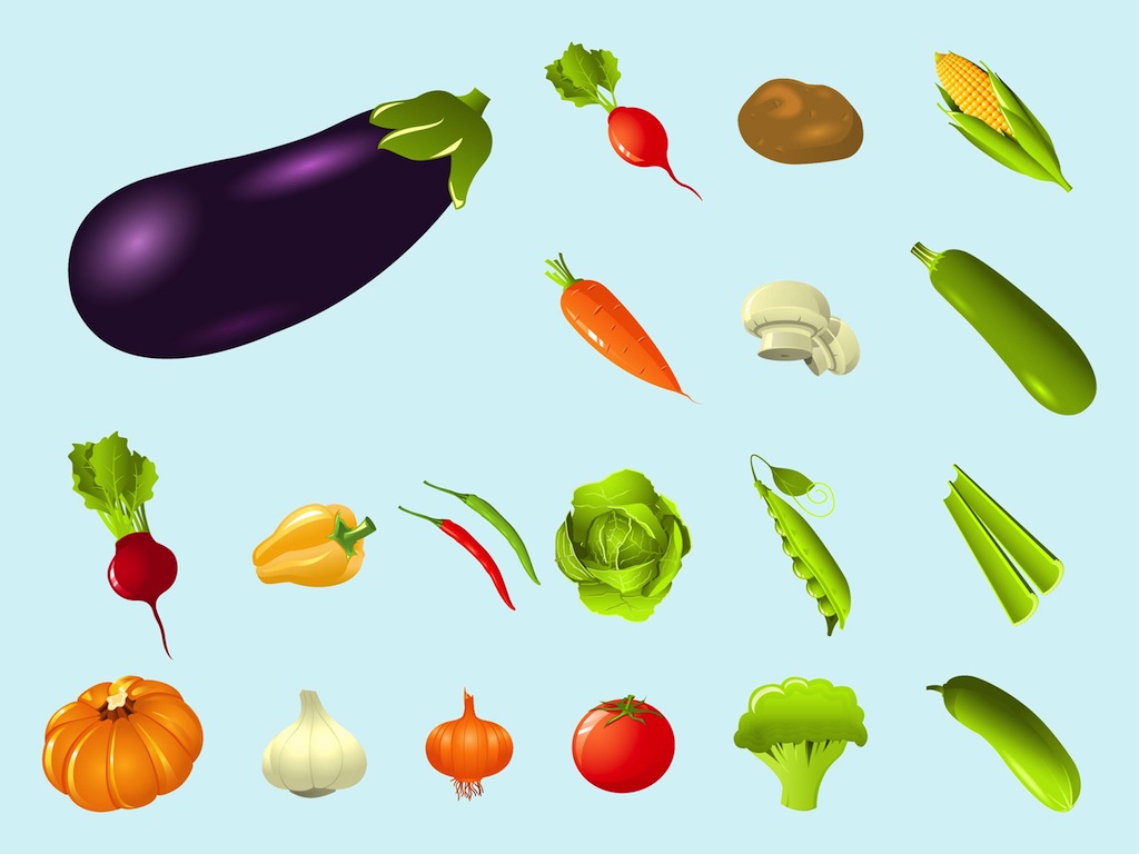 Free Vector Clip Art Vegetables