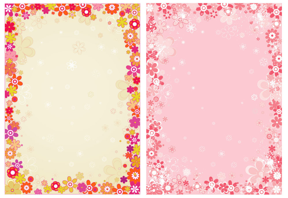 Free Vector Flower Borders