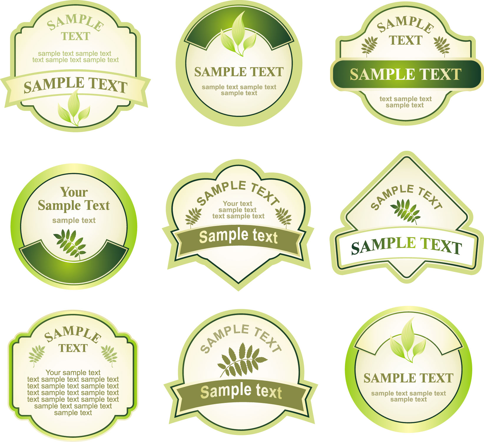 Free Vector Wine Bottle Labels