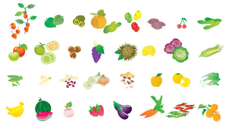 Fruits and Vegetable Vector Free