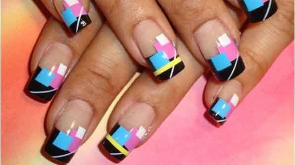 Geometric Nail Art Design