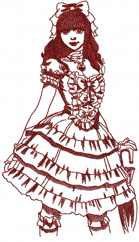 Girl Machine Embroidery Designs