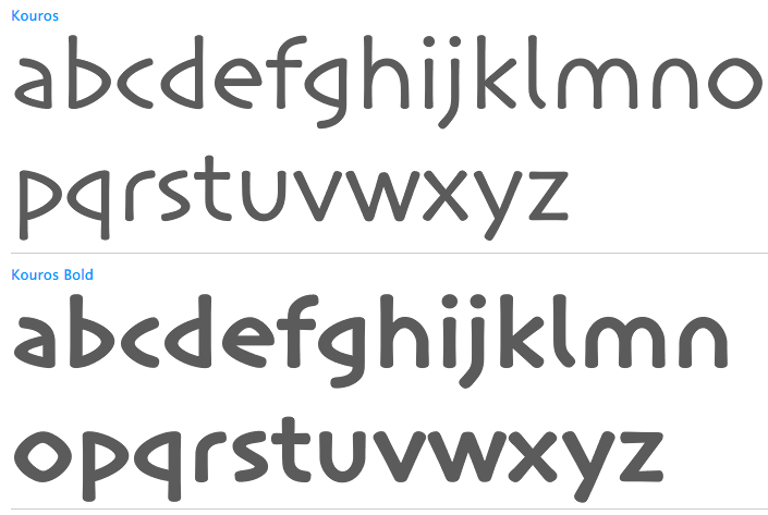 Greek-style Font