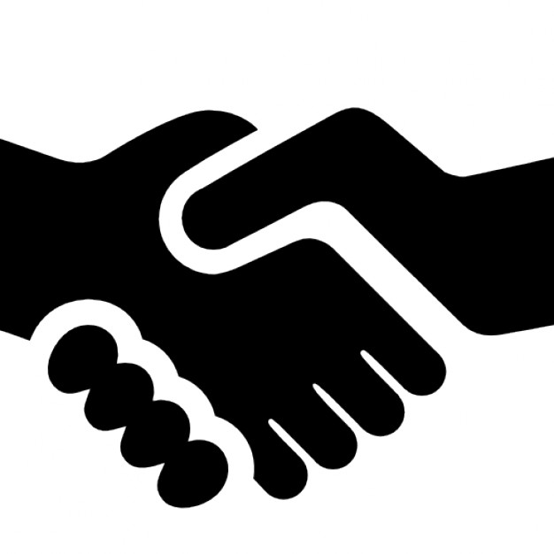 Handshake Icon Black