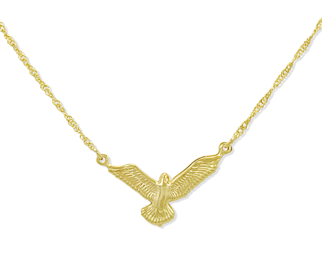 Holy Spirit Dove Necklace Gold