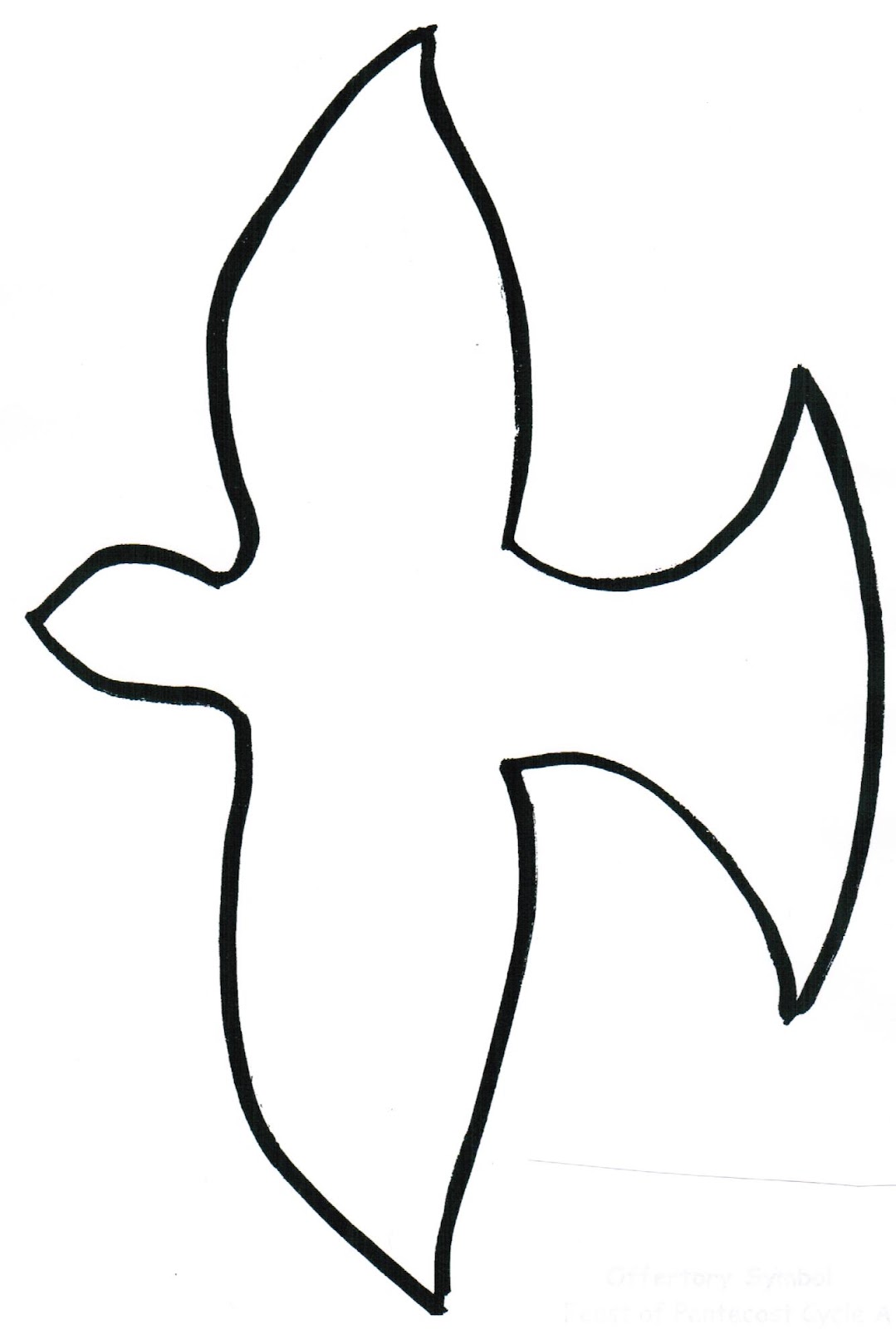 Holy Spirit Dove Template Printable