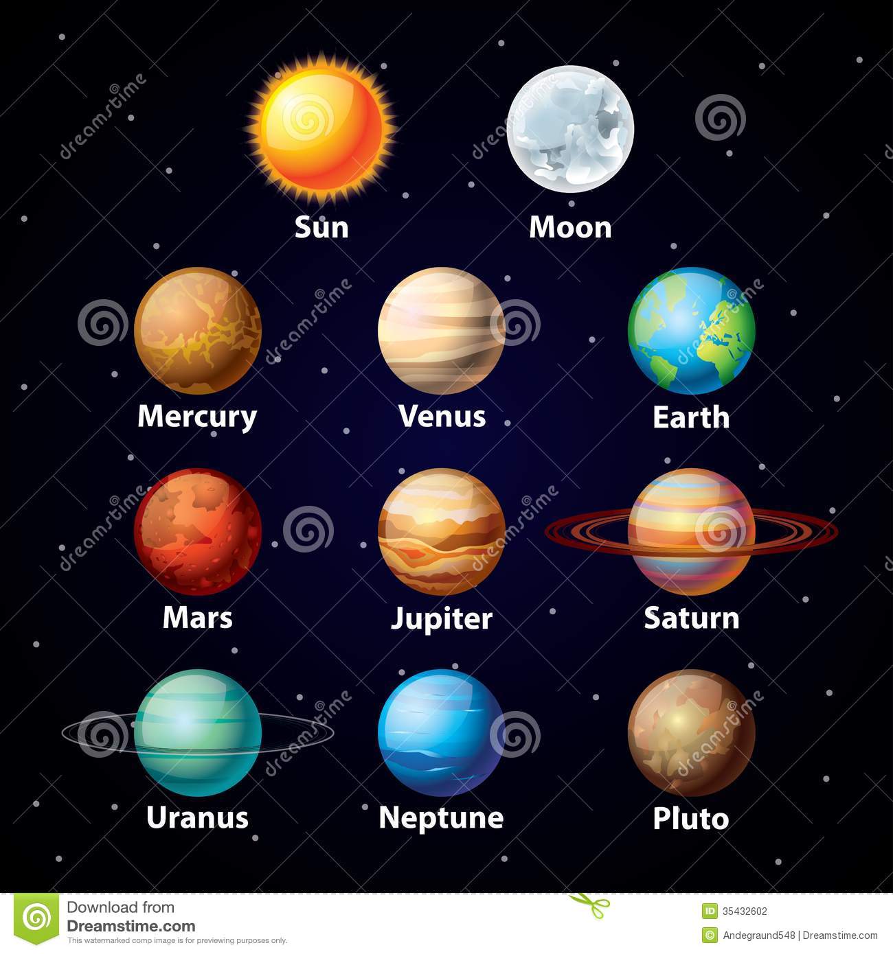 12 Vector Planet Sky Images