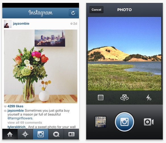 Instagram App in iPhone Screen