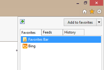 Internet Explorer Favorites List Missing Internet Explorer Favorites List Missing