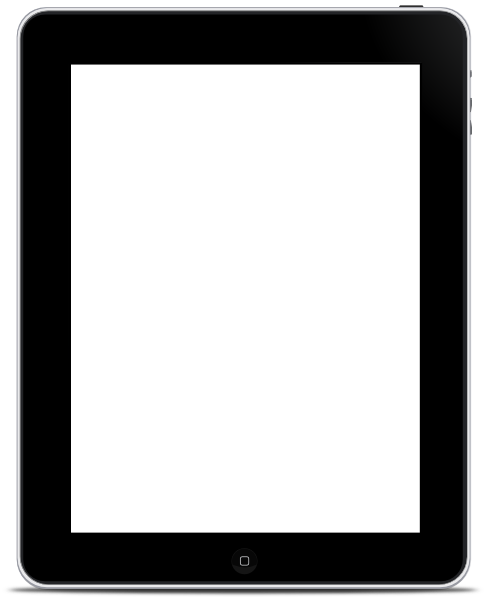 iPad Blank Screen Clip Art
