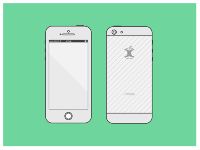 iPhone 5 Back Template iPhone 5 Back Template