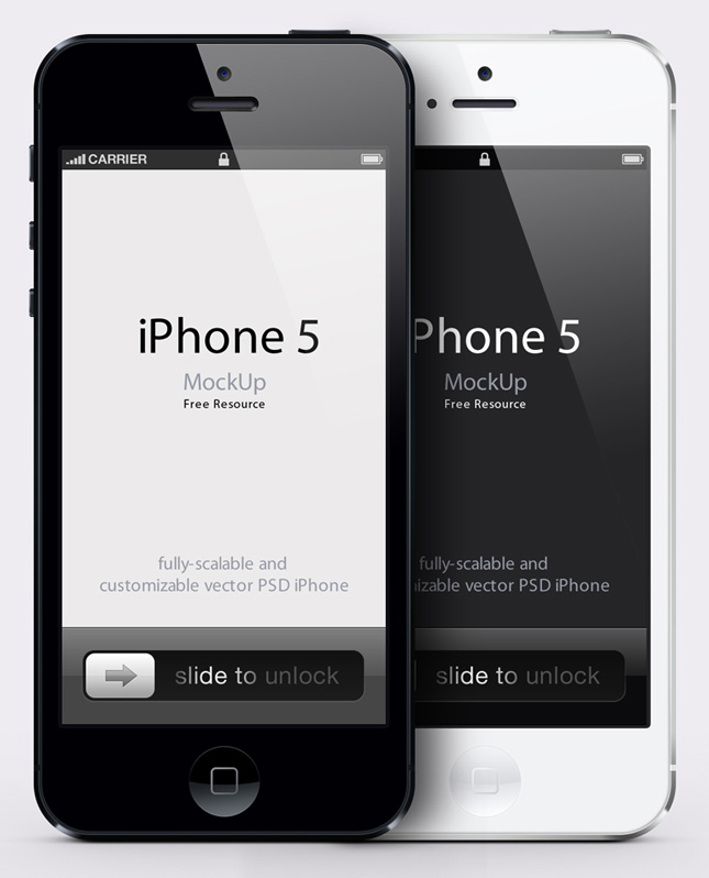 15 IPhone 5 Vector Template Images