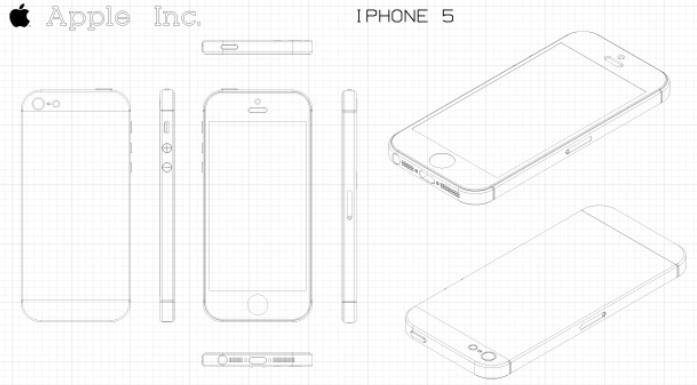 iPhone 5 Template Vector