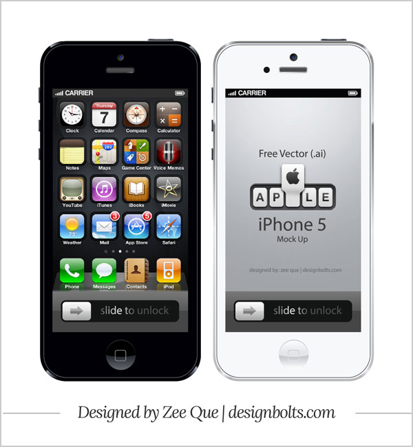 iPhone 5 Vector Free iPhone 5 Vector Free