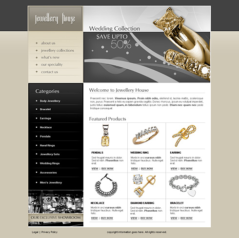 Jewelry Website Templates Free Download
