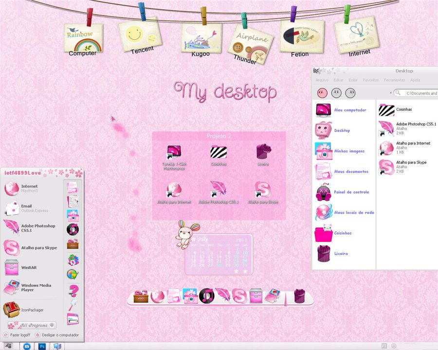 Kawaii Desktop Themes