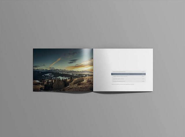 Landscape Brochure Mockup Psd Free