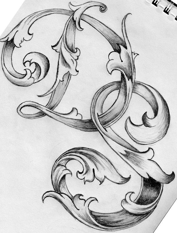 Leaf Script Letters Leaf Script Letters