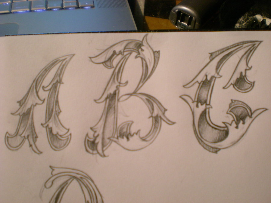 Leaf Script Letters